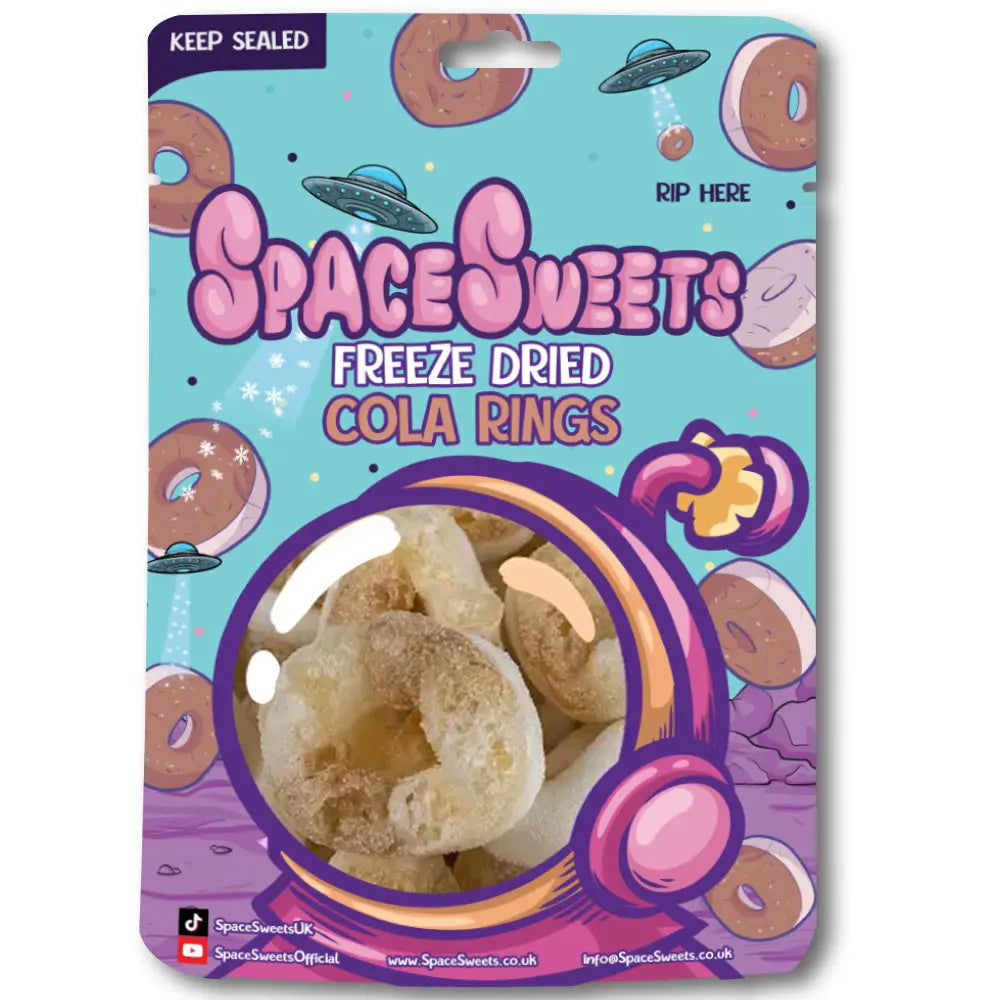 Freeze Dried Cola Rings Retail Pack (Case 12 - RRP £4.99)