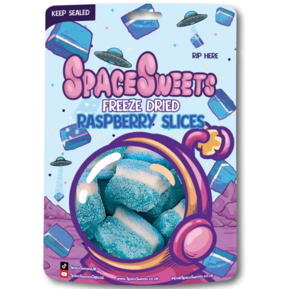 Freeze Dried Raspberry Slices Retail Pack (Case 12 - RRP £4.99)