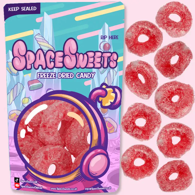 Freeze Dried Strawberry Rings (Case 12 - RRP £4.99)