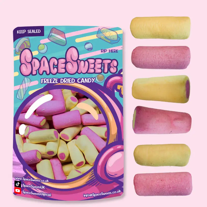Freeze Dried Haribo Rhubarb & Custards (Case 12 - RRP £2.99)